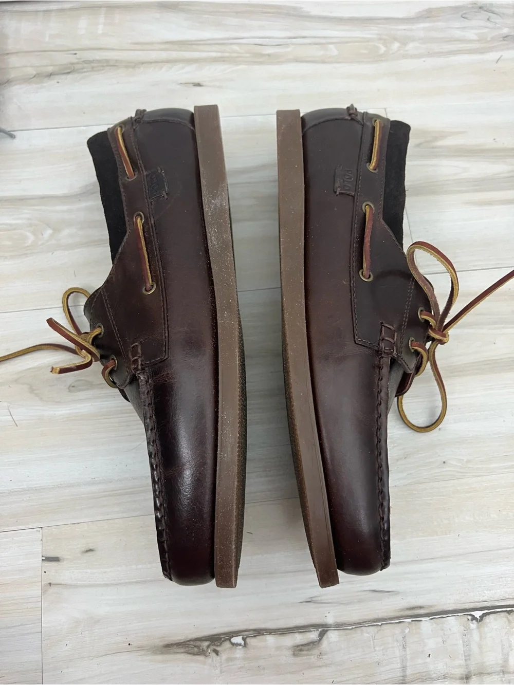 Polo Ralph Lauren Classic Brown Leather Shoes Loafers